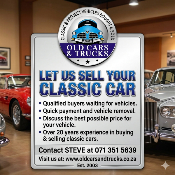  Let us sell your Classic Car