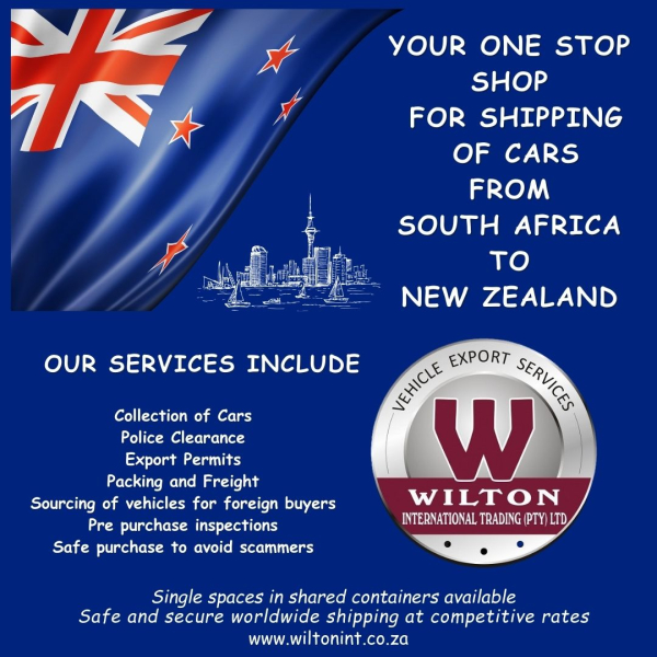  Shipping of vehicles from South Africa to New Zealand